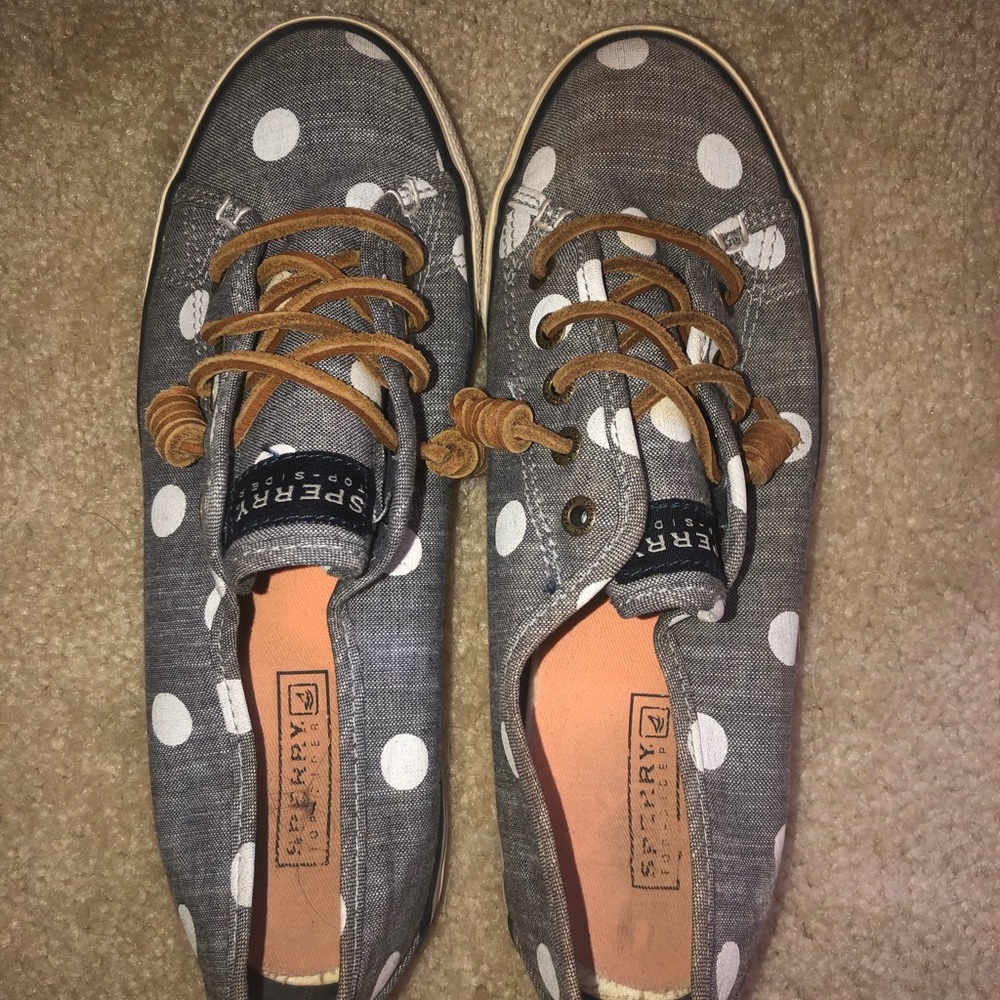 Polka Dot Sperry Shoes!
